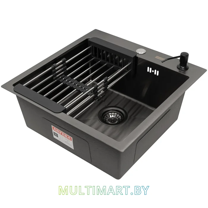Кухонная мойка ARFEKA ECO AR 500x500+CL AR+DS AR BLACK